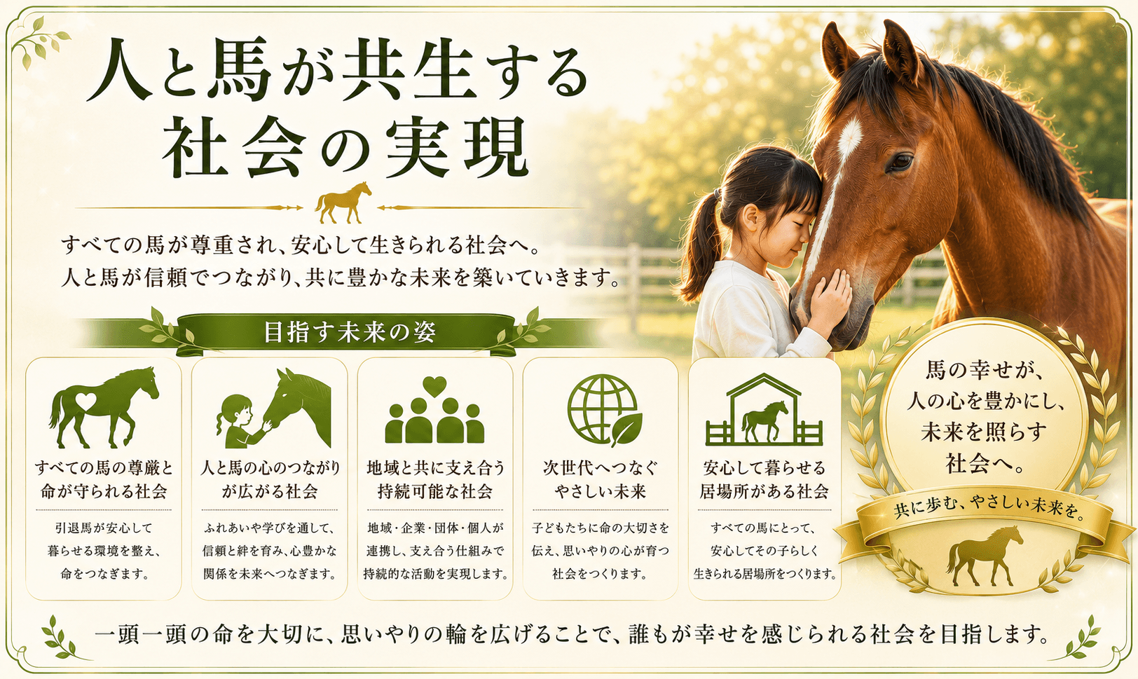 人と馬が共生する社会の実現
